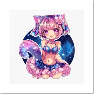 Anime catgirl Posters and Art